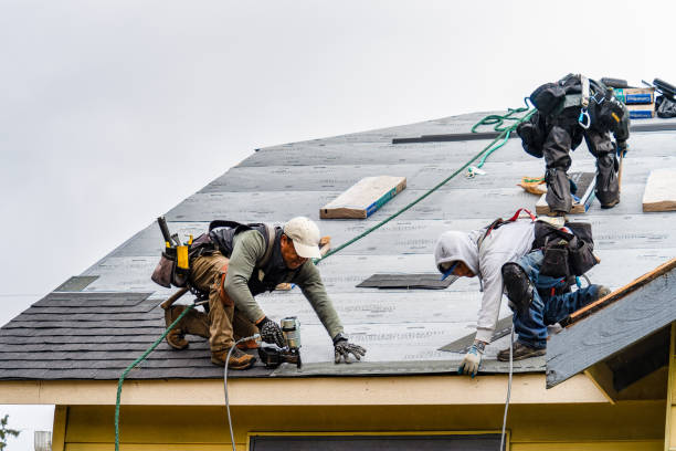 Professional Gutter Installation technician working in Clarksburg, OH